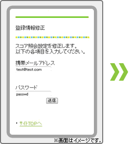 登録情報修正