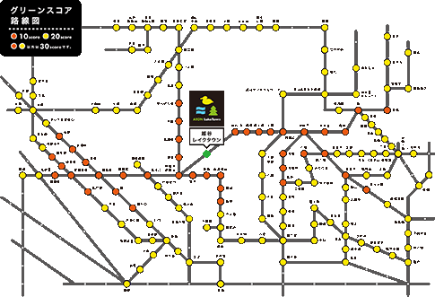 グリーンスコア路線図