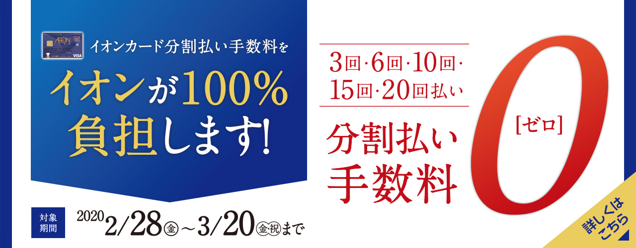 イオンカード 分割払い手数料ゼロ