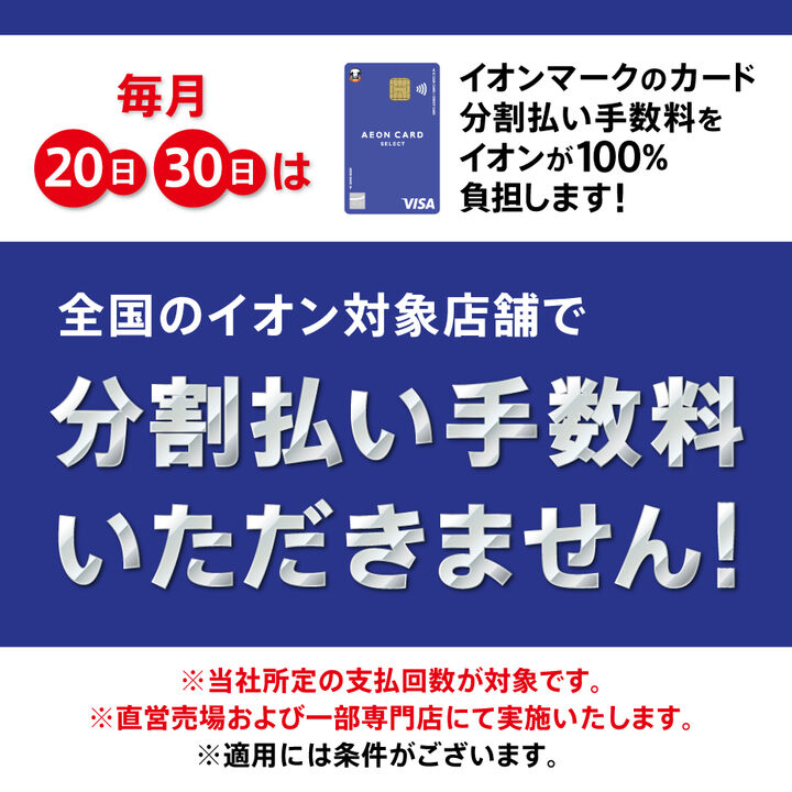 毎月20日・30日 分割払い手数料ゼロ│イベントニュース│イオンレイク