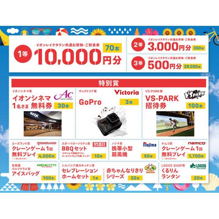 削ってあたる レイクタウン夏の大抽選会 イベントニュース イオンレイクタウンmori 公式ホームページ