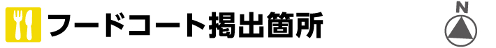 フードコートテーブル掲出箇所