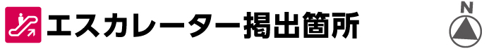 エスカレーター掲出箇所