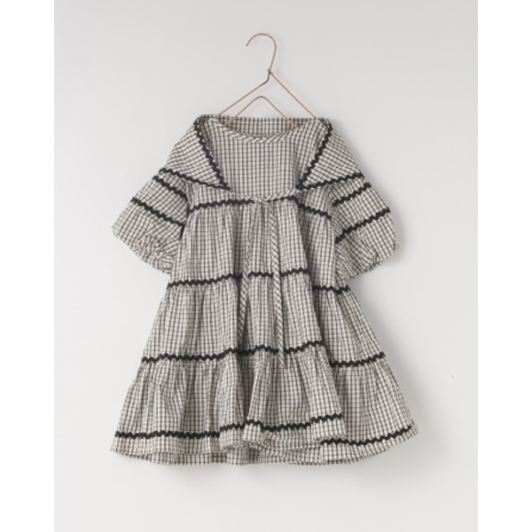 チェックバルーンワンピース2P