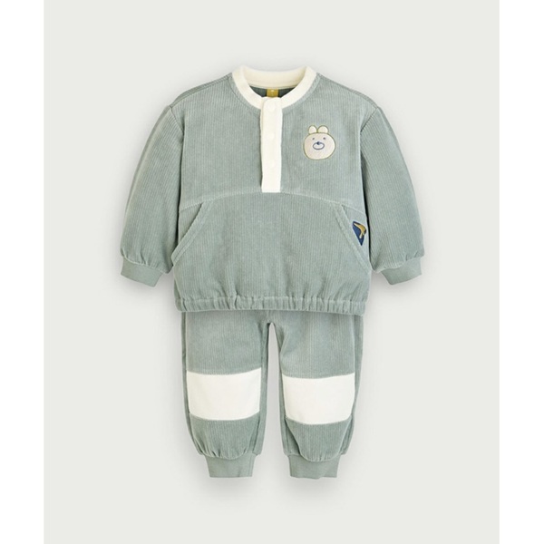 ベアポイントベロア長袖トップス&パンツ