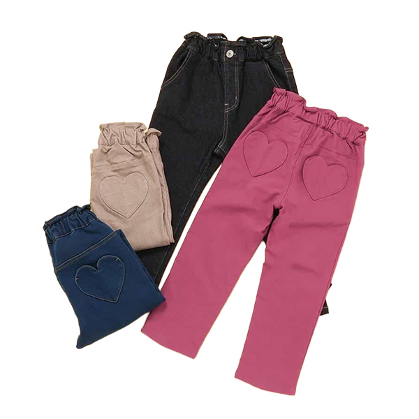 裏起毛ハートポケットきゅんパンツ