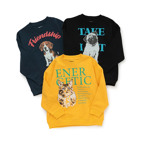 【SKIT0LY】【毛玉になりにくい】アニマルプリントトレーナー